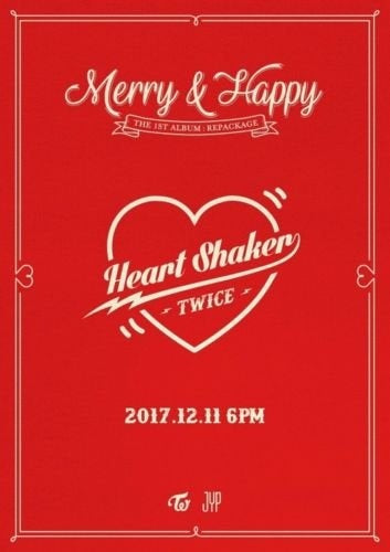 TWICE サイン Merry&happy Twice -[Merry & Happy] 1st Album Repackage HAPPY Version