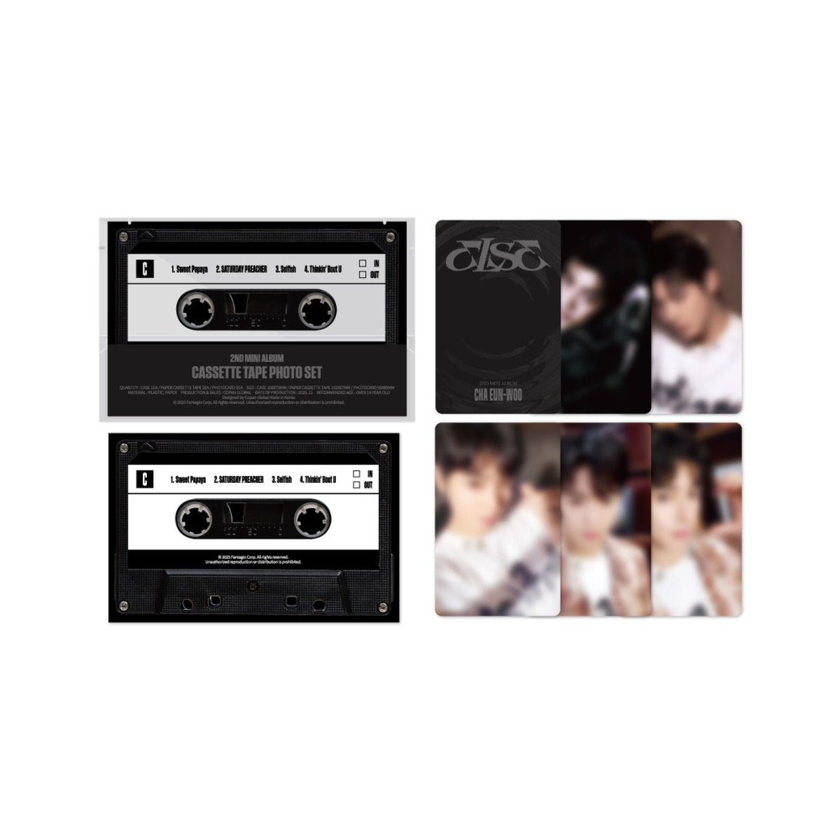 CHA EUN-WOO - [ELSE] 2ND MINI ALBUM POP-UP STORE OFFICIAL MD CASSETTE ...
