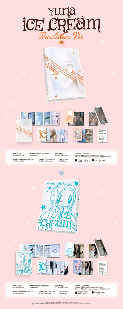 YUNA (ITZY) - [ICE CREAM] 1st Mini Album POCAALBUM A Version