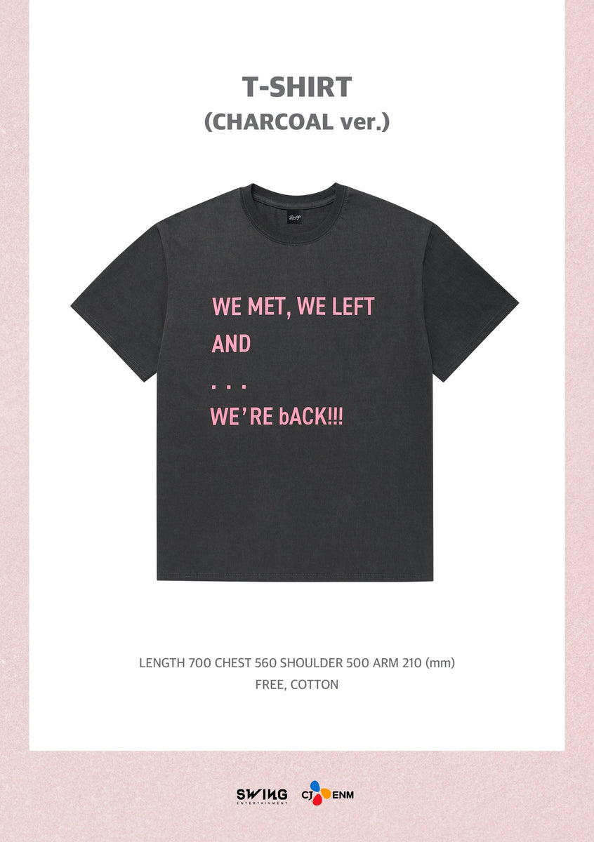 I.O.I - [LOOP] (2026 Concert Tour OFFICIAL MD T-SHIRT (CHARCOAL