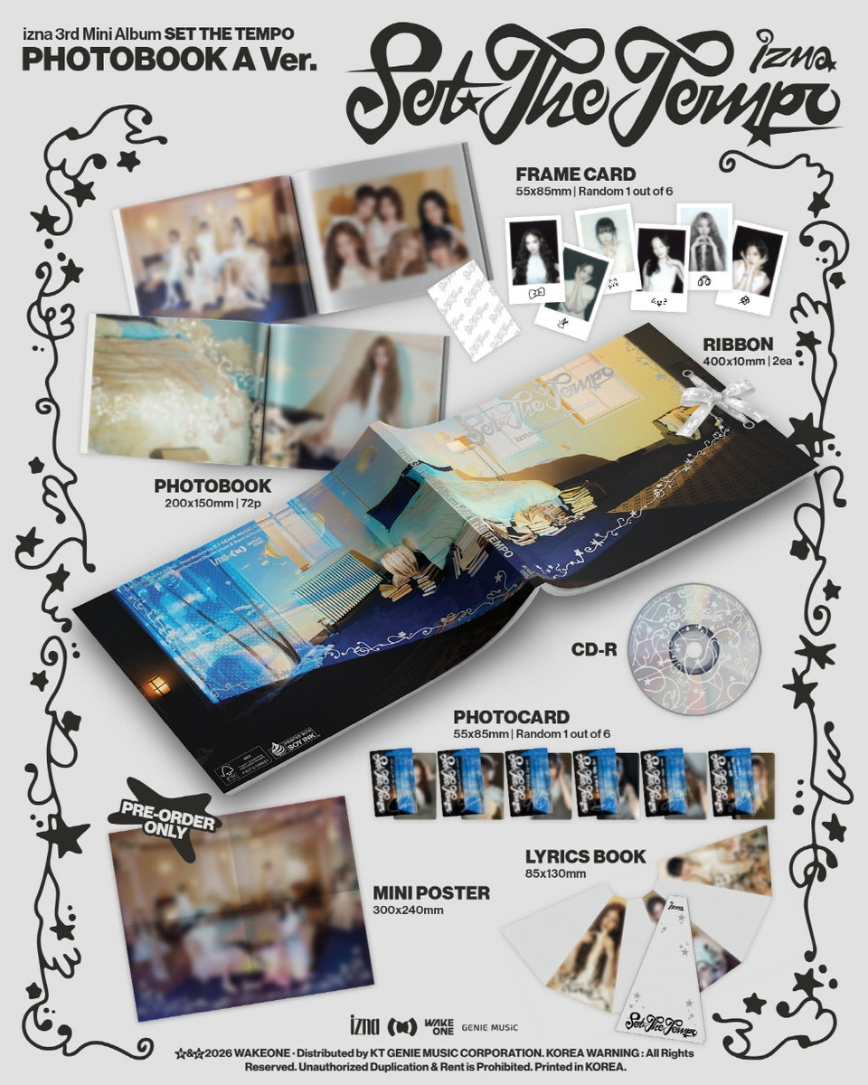 izna - [SET THE TEMPO] 3rd Mini Album PHOTOBOOK 2 Version SET