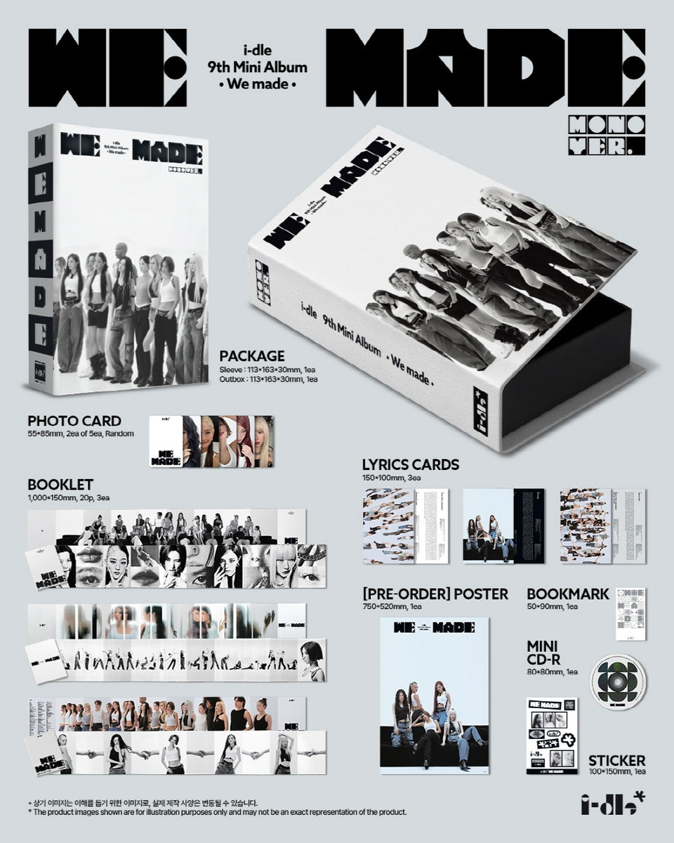 I-DLE - [WE MADE] 9th Mini Album MONO Version – kpopalbums.com