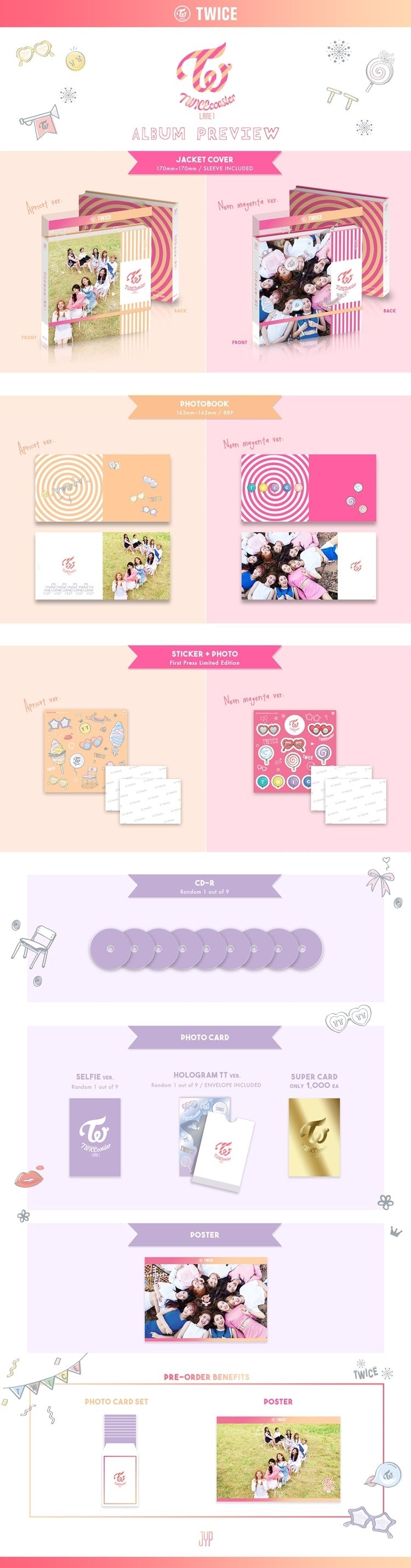 TWICE - [TWICECOASTER:LANE 1] (3rd Mini Album APRICOT Version