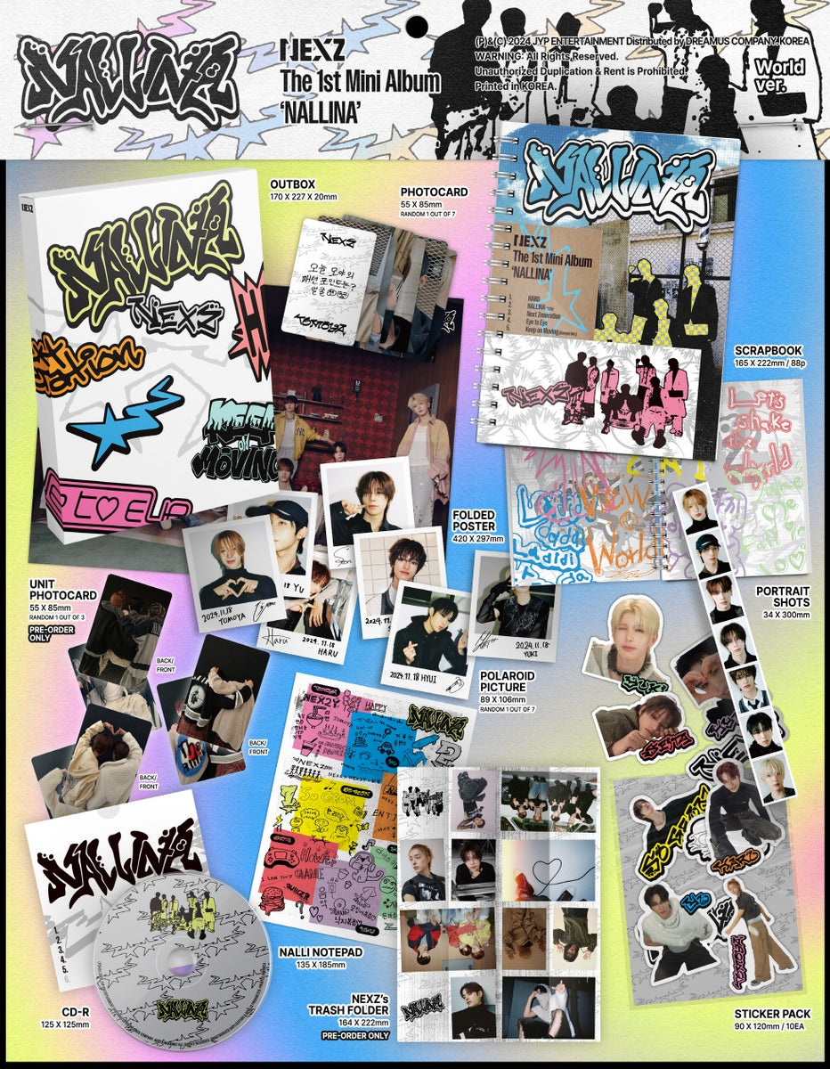 NEXZ - [NALLINA] 1st Mini Album WORLD (LIMITED) Version