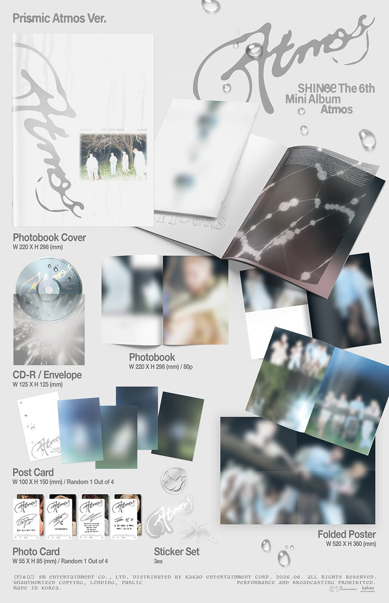 SHINee - [ATMOS] 6th Mini Album 5 Version (PRISMIC ATMOS + 4 SMini