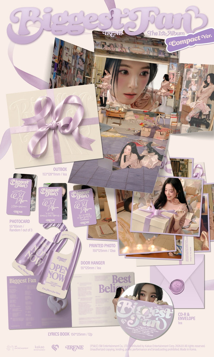【 値下げ 】アイリーン biggest fan アルバム CD 全4種類Ver IRENE - [BIGGEST FAN] 1st Album COMPACT Version – kpopalbums.com