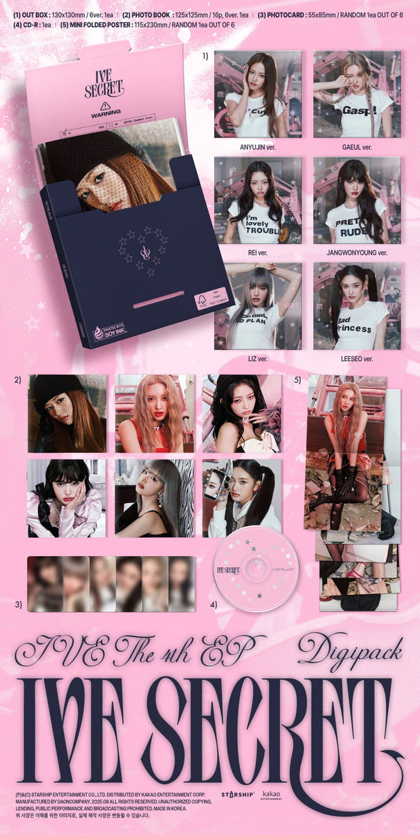 IVE - [IVE SECRET] 4th Mini Album DIGIPACK REI Version