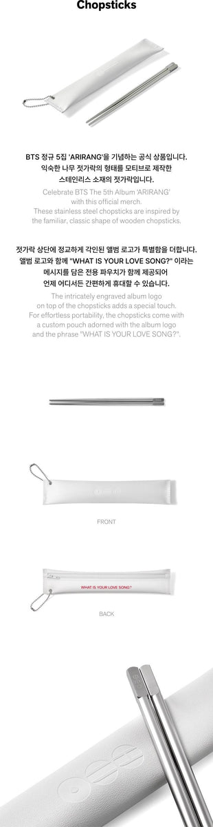 BTS - [ARIRANG] 5th Album OFFICIAL MD Chopsticks (releasing in