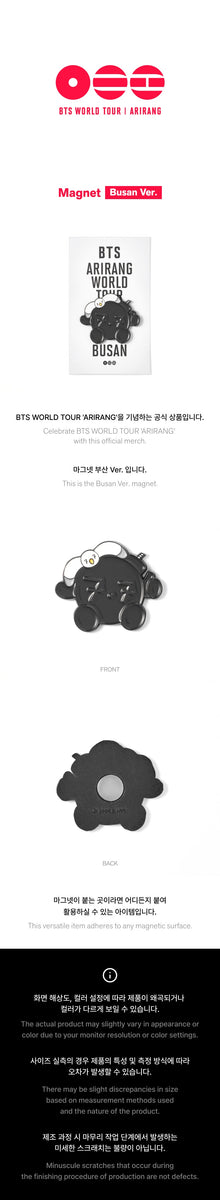 BTS - [ARIRANG] (WORLD TOUR MD Magnet (Busan Ver.)) – kpopalbums.com