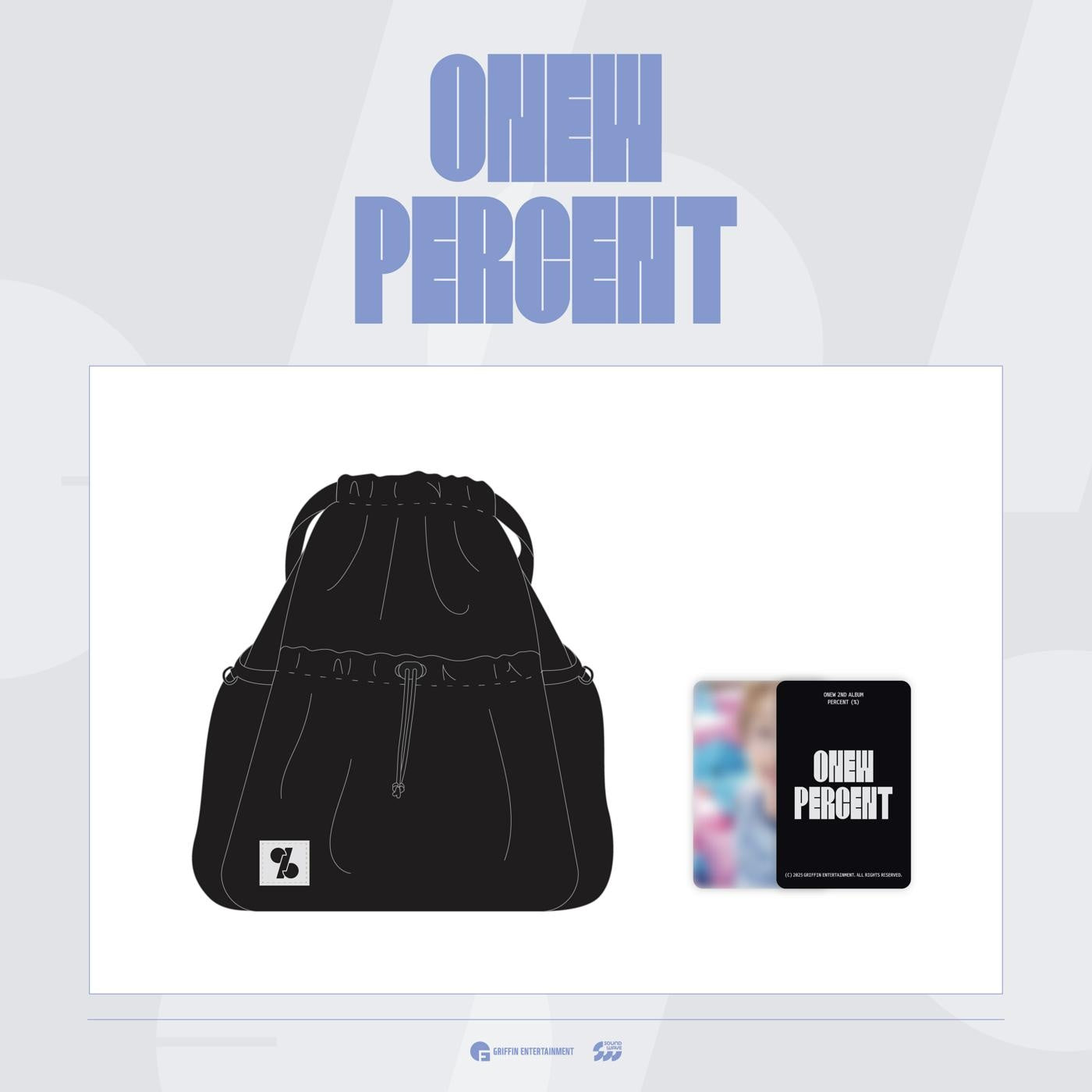 ONEW オンユ☆『Percent』STRING BACKPACK ONEW - [PERCENT] (POP-UP STORE MD STRING BACKPACK
