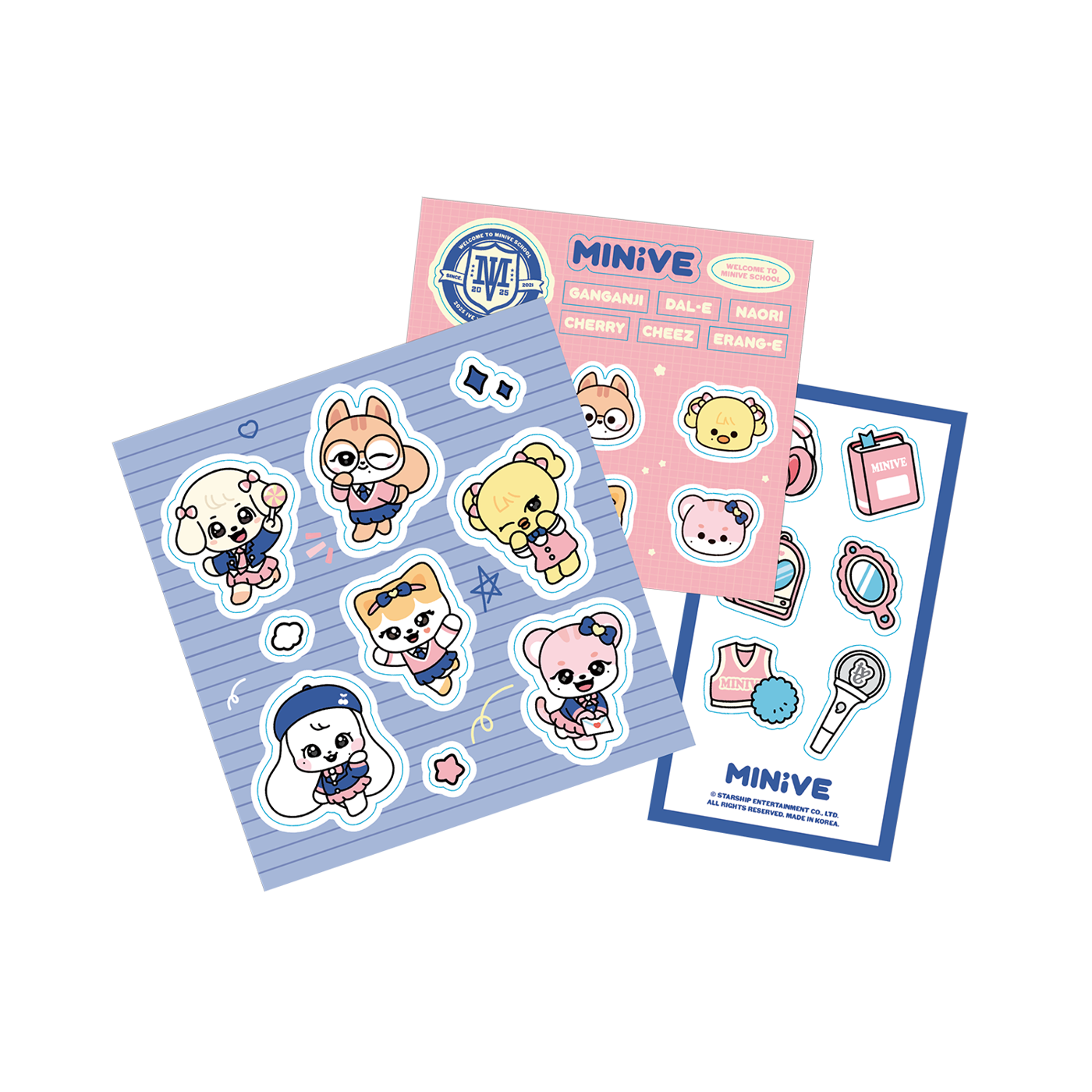 IVE minive School POPUP 特典トレカ コンプ IVE - [WELCOME TO MINIVE SCHOOL] (MINIVE POP-UP MD STICKER