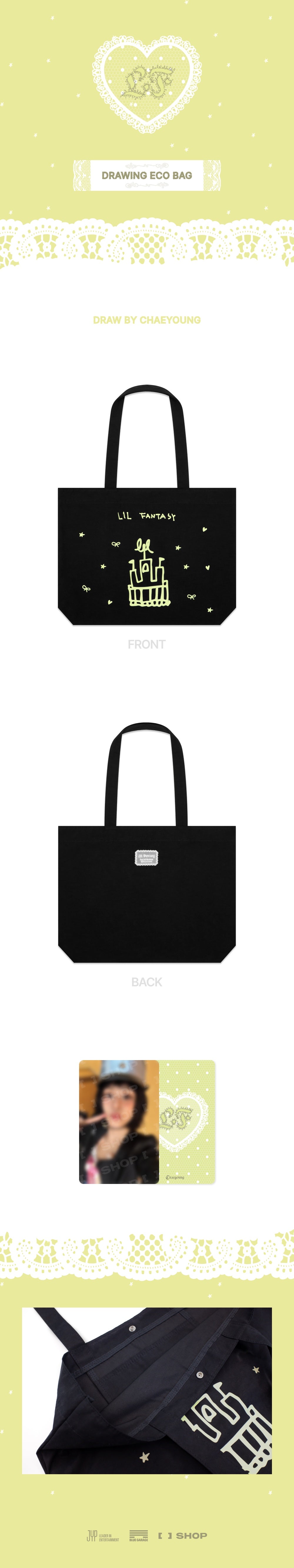 【チェヨン】lil fantasy エコバッグ CHAEYOUNG - [LIL FANTASY vol.1] (OFFICIAL MD DRAWING ECO BAG