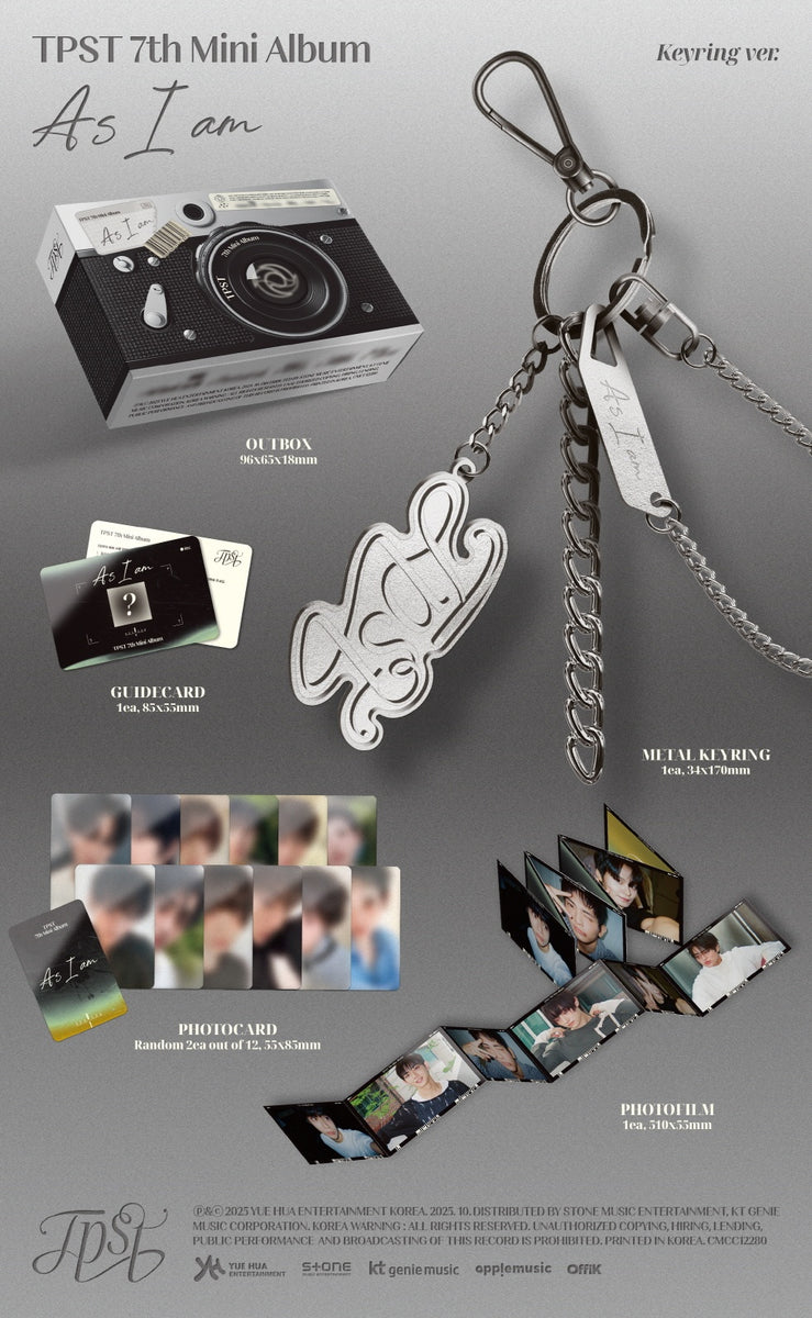 TEMPEST - [AS I AM] 7th Mini Album KEYRING Version – kpopalbums.com