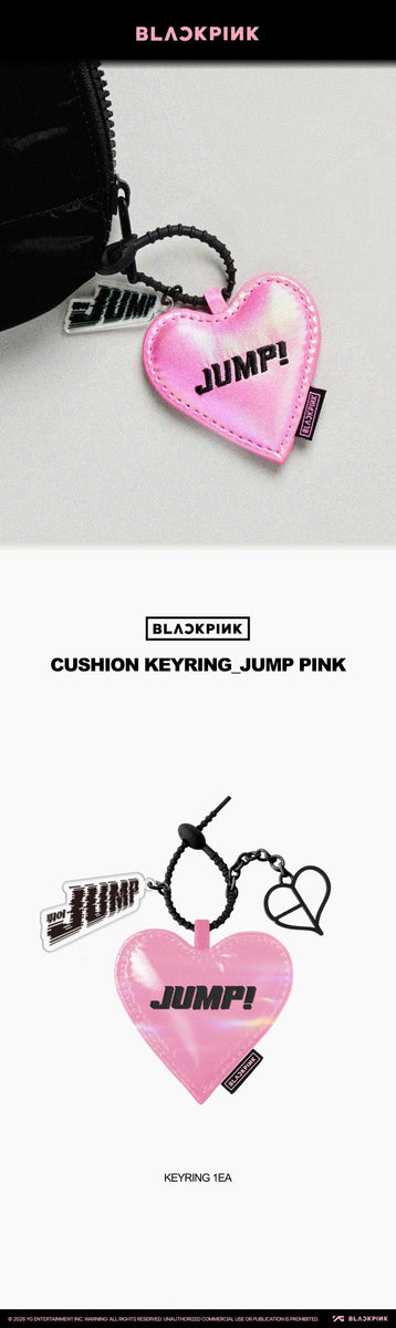 BLACKPINK - [JUMP POPUP] (OFFICIAL MD CUSHION KEYRING_JUMP PINK