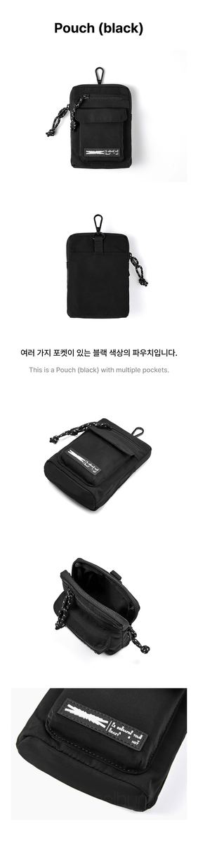 le sserafim EASY CRAZY HOT サコッシュ バッグ LE SSERAFIM – [EASY CRAZY HOT] Pouch (black) | KPOPMART.COM