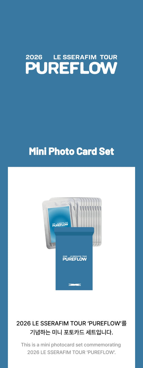 LE SSERAFIM - [PUREFLOW] (2026 TOUR OFFICIAL MD Mini Photo Card