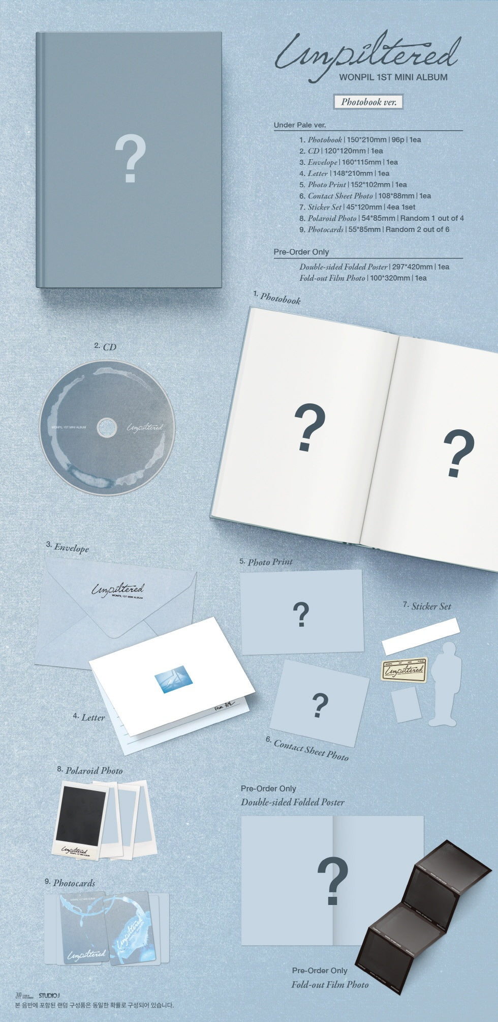 [Detailed information] Under Pale ver., In Monochrome ver. (Photo book class) 1. Specifications - Photobook + 1 CD (96 pag...