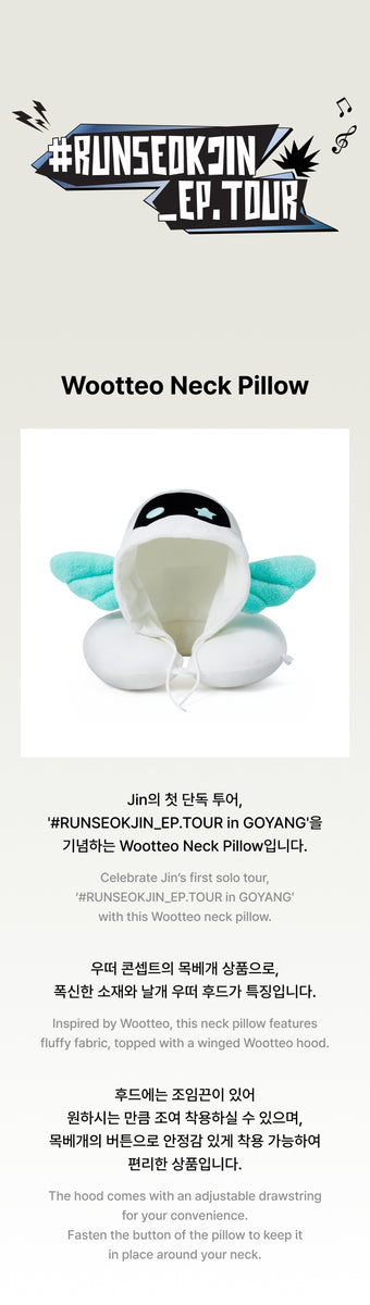 BTS - [#RUNSEOKJIN_EP.TOUR] (OFFICIAL MD Wootteo Neck Pillow