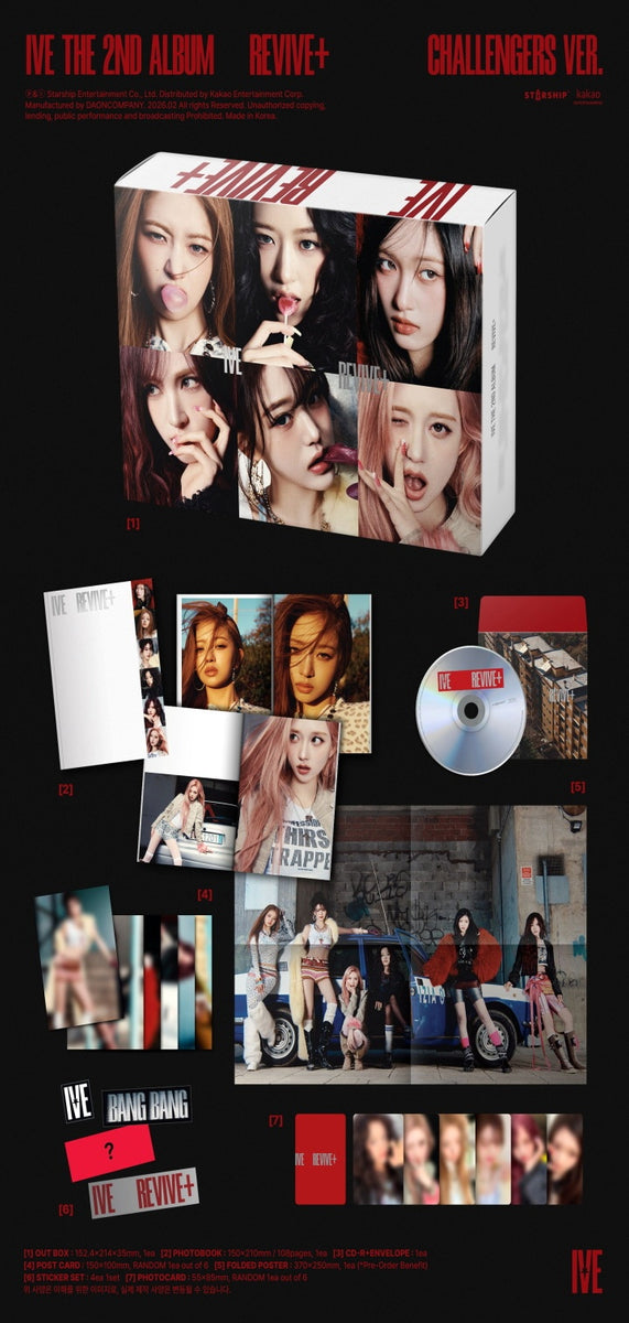 IVE - [REVIVE+] 2nd Album 4 Version (BANGERS + CHALLENGERS +
