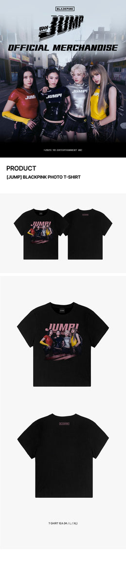 BLACKPINK - [JUMP] (OFFICIAL MD BLACKPINK PHOTO T-SHIRT