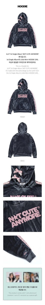 ILLIT NOT CUTE ANYMORE MDフーディー Mサイズ ILLIT - [NOT CUTE ANYMORE] OFFICIAL MD HOODIE – kpopalbums.com