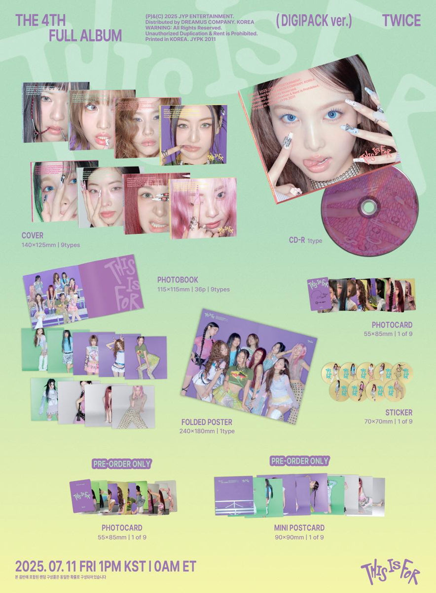 TWICE this is for デジパック ミナ モモ nemo 特典 TWICE - [THIS IS FOR] 4th Album DIGIPACK MOMO Version