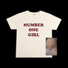 ROSÉ - [ROSIE] OFFICIAL MD NUMBER ONE GIRL WHITE T-SHIRT