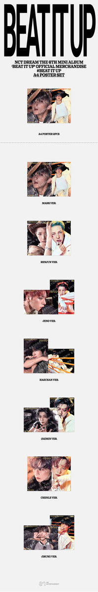 NCT DREAM - [Beat It Up] OFFICIAL MD A4 POSTER SET – kpopalbums.com