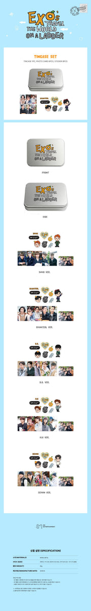 EXO - [EXO's TRAVEL THE WORLD ON A LADDER] OFFICIAL MD TINCASE SET