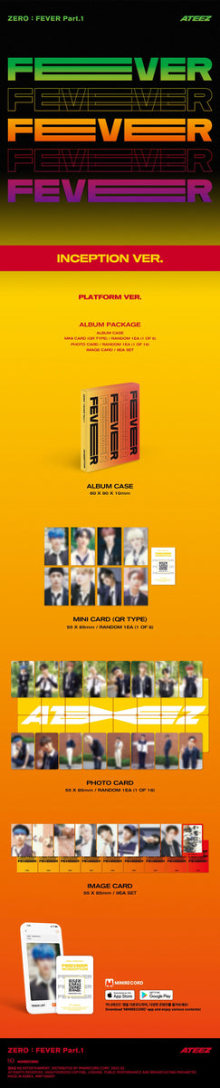 ATEEZ - [ZERO : FEVER PART.1] PLATFORM 3 Version SET – kpopalbums.com
