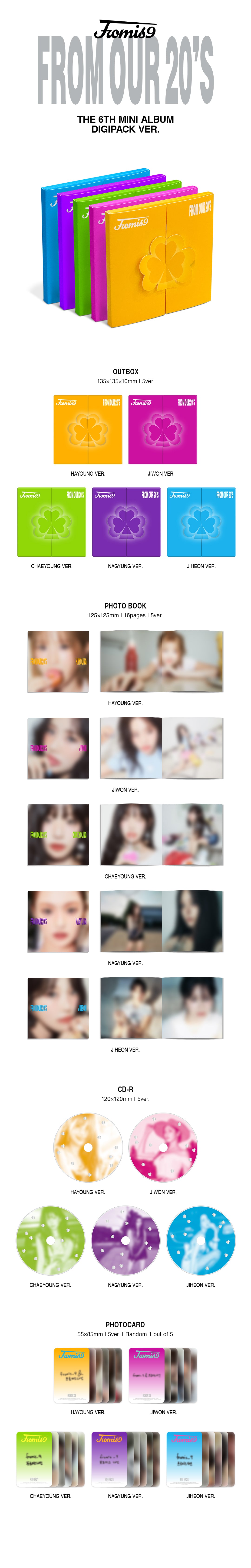 fromis_9 - [FROM OUR 20's] 6th Mini Album DIGIPACK JIWON