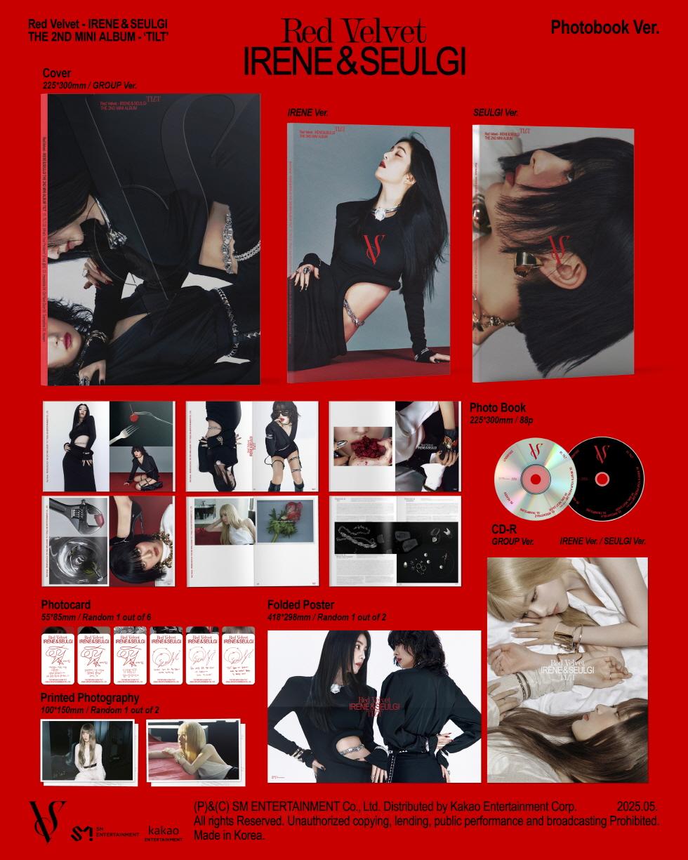 新発売 新商品 (Red SEULGI & IRENE Velvet) PHOTO Album Mini 2nd [TILT] - スクラップブッキング