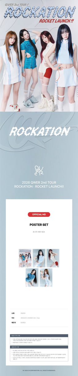 QWER - [ROCKATION : ROCKET LAUNCH!!] (2nd TOUR MD POSTER SET