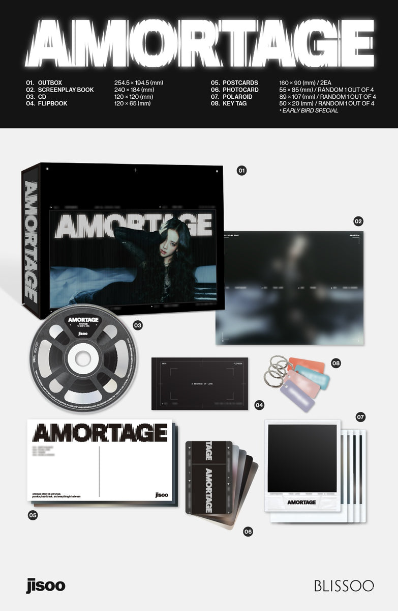 BLACKPINK ジス AMORTAGE マカオ fm 入場者限定 2枚セット JISOO - [AMORTAGE] Mini Album EXCLUSIVE Edition 2 Version SET