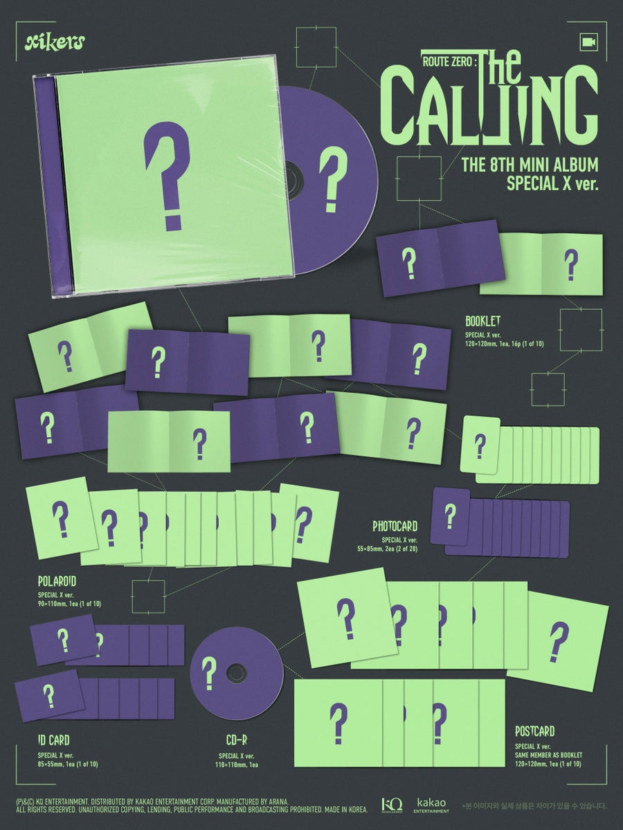 XIKERS - [ROUTE ZERO : THE CALLING] 8th Mini Album SPECIAL X