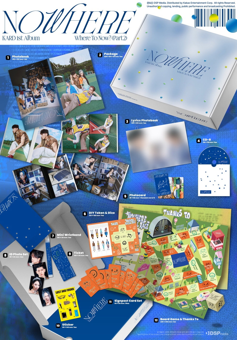 *Album specifications - Photobook : 150*210mm / 1 type - Package: 228*161*25mm / 1 type - Lyrics Photobook : 150*210mm / 1...