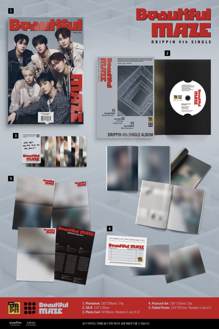 DRIPPIN - [BEAUTIFUL MAZE] 4th Single Album – kpopalbums.com