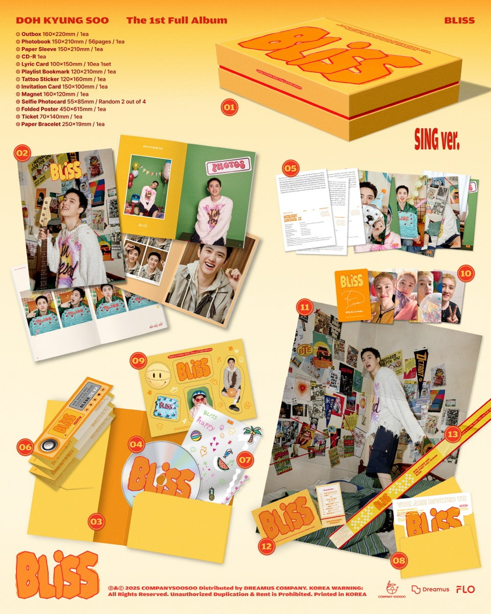 D.O. - [BLISS] 1st Full Album 2 Version SET – kpopalbums.com