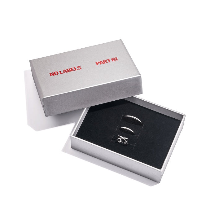 YEONJUN　NO LABELS Earrings (Silver) YEONJUN - [NO LABELS: PART 01] (MD Earrings (Silver)) – kpopalbums.com