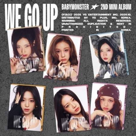 BABYMONSTER - [WE GO UP] 2ND MINI ALBUM PATTERN 6 Version SET