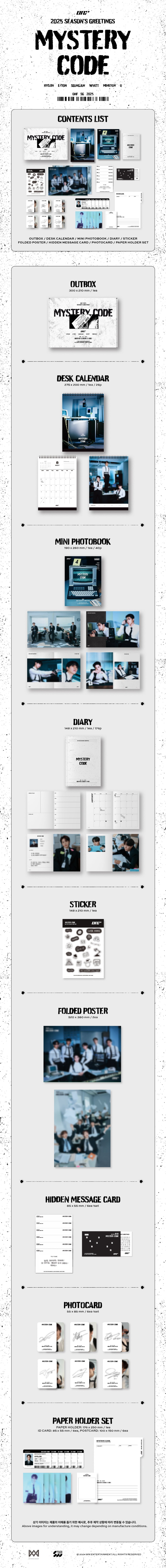 - 구성 :
- OUT BOX : 300 x 210 mm / 1ea
- DESK CALENDAR : 275 x 200 mm / 26p / 1ea
- MINI PHOTOBOOK : 190 x 260 mm / 40p / 1...