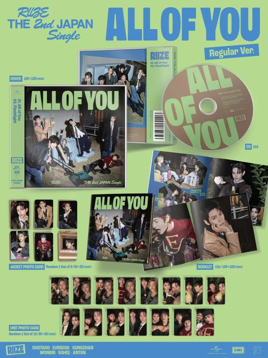 RIIZE All of You メンバージャケ写 CD 6種 コンプ セット RIIZE 2nd RIIZE All of You メンバージャケ写 CD 6種 コンプ セット RIIZE 2nd
