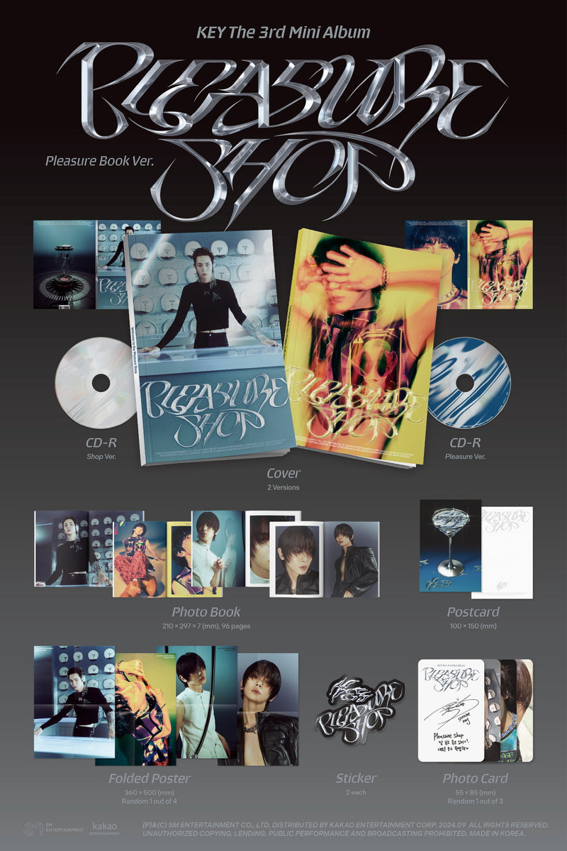 KEY - [PLEASURE SHOP] 3rd Mini Album PLEASURE BOOK A (BLUE