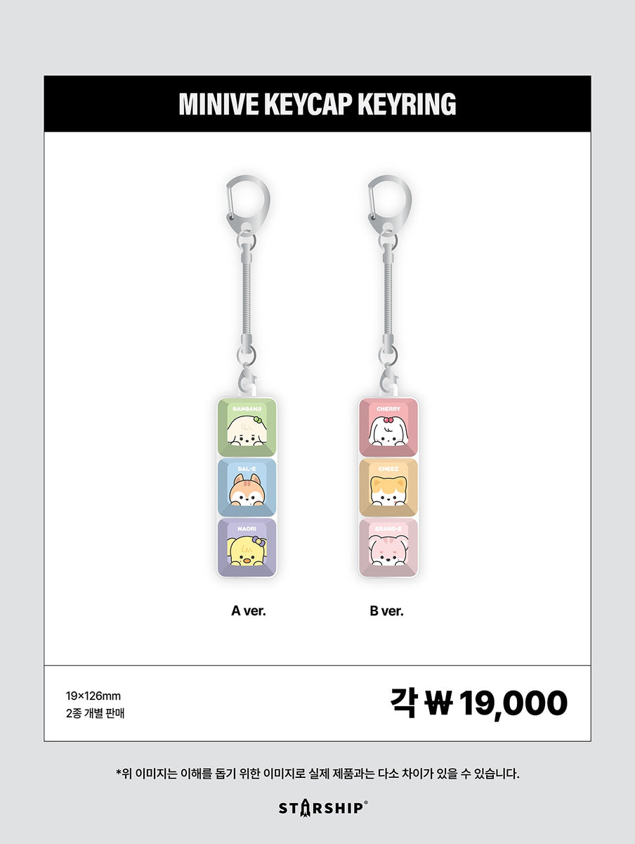 IVE - [SHOW WHAT I AM] WORLD TOUR OFFICIAL MD MINIVE KEYCAP KEYRING ...