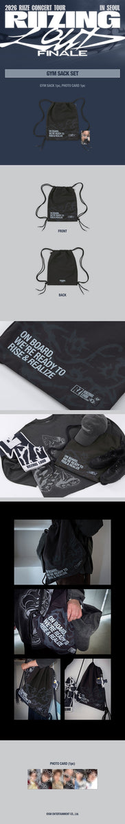 RIIZE RIIZING LOUD GYM SACK ウンソク トレカ RIIZE - [RIIZING LOUD] CONCERT TOUR FINALE IN SEOUL MD GYM SACK