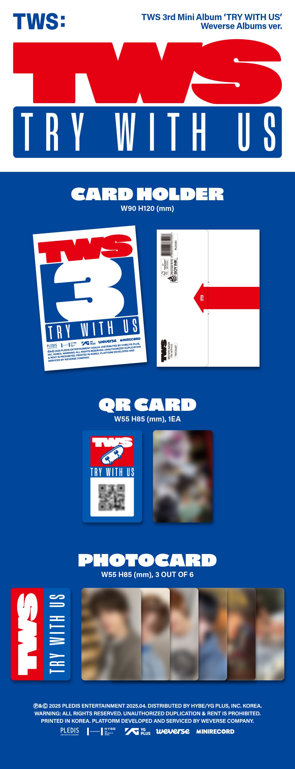 TWS - [TRY WITH US] 3rd Mini Album WEVERSE ALBUMS Version