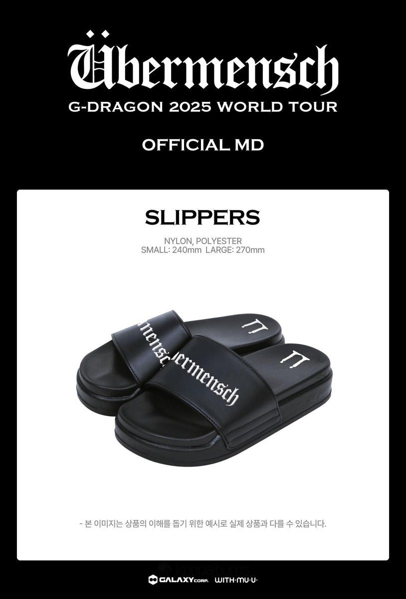 G-DRAGON PEACEMINUSONE Slippers ジヨン