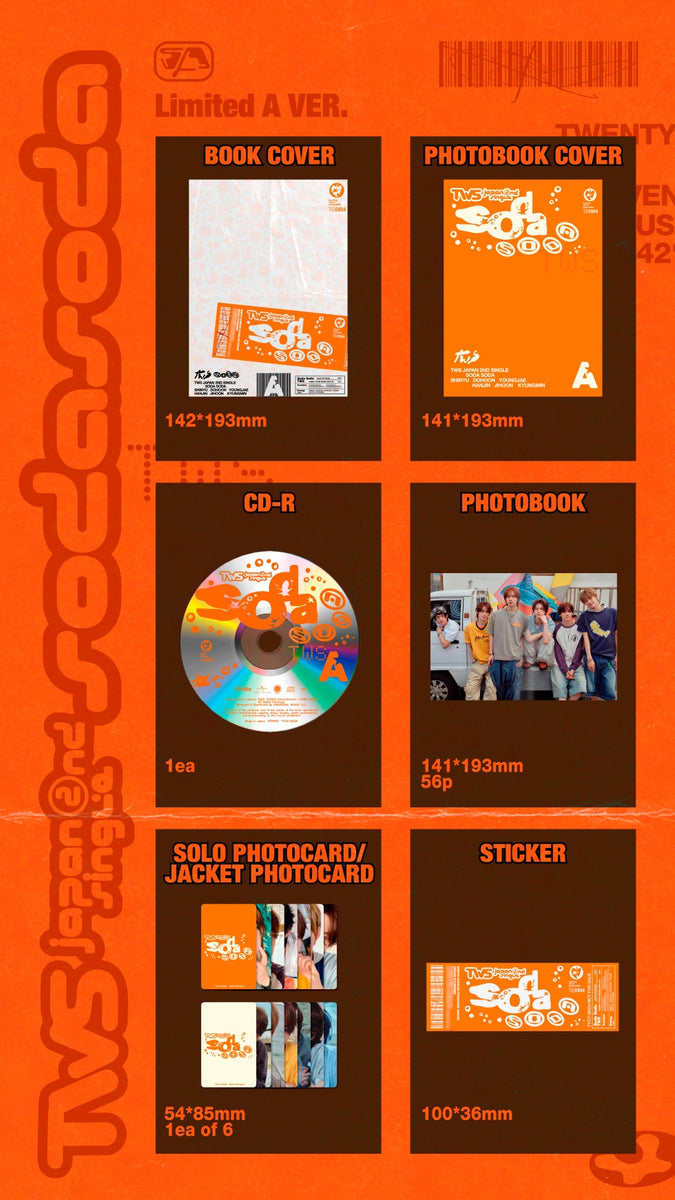 TWS - [SODA SODA] JAPAN 2nd Single Album LIMITED A Version