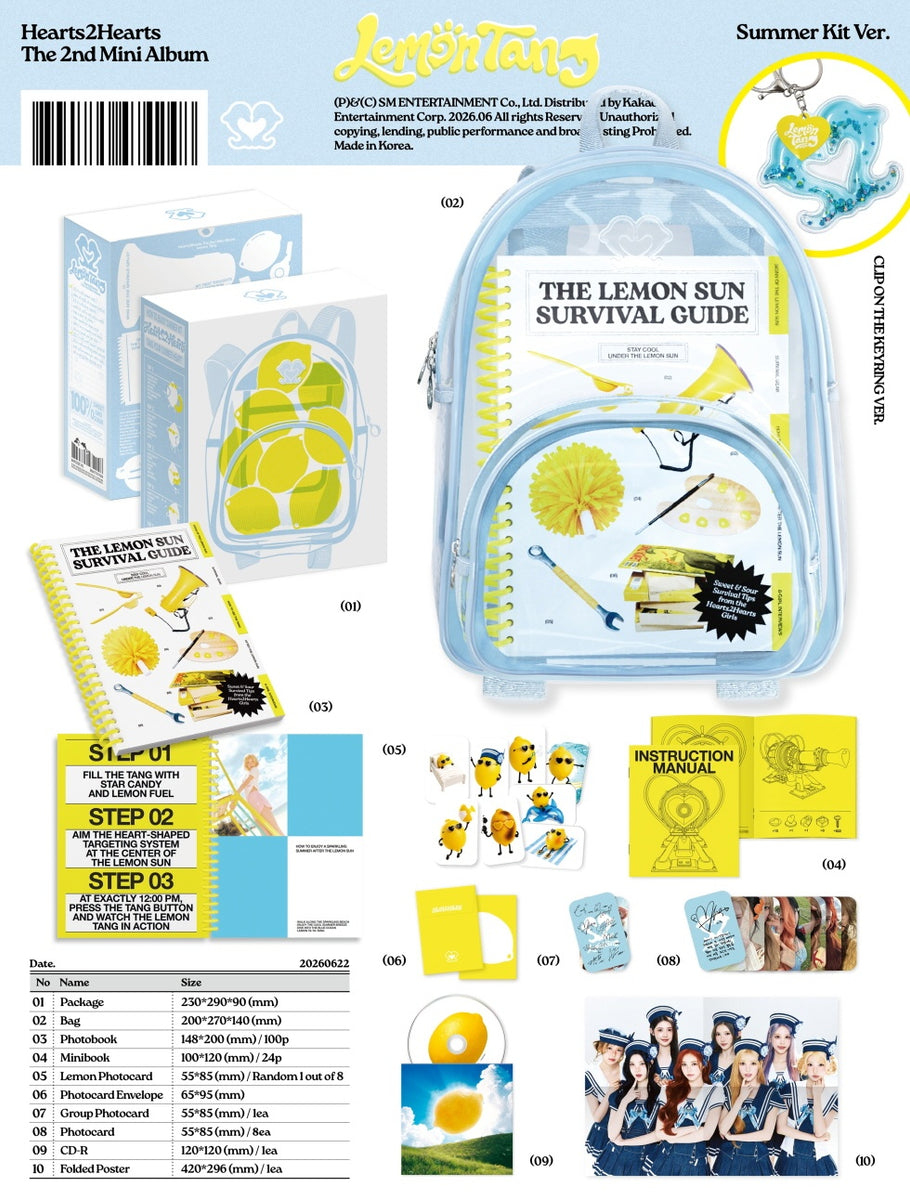 HEARTS2HEARTS - [LEMON TANG] 2nd Mini Album SUMMER KIT (LIMITED 