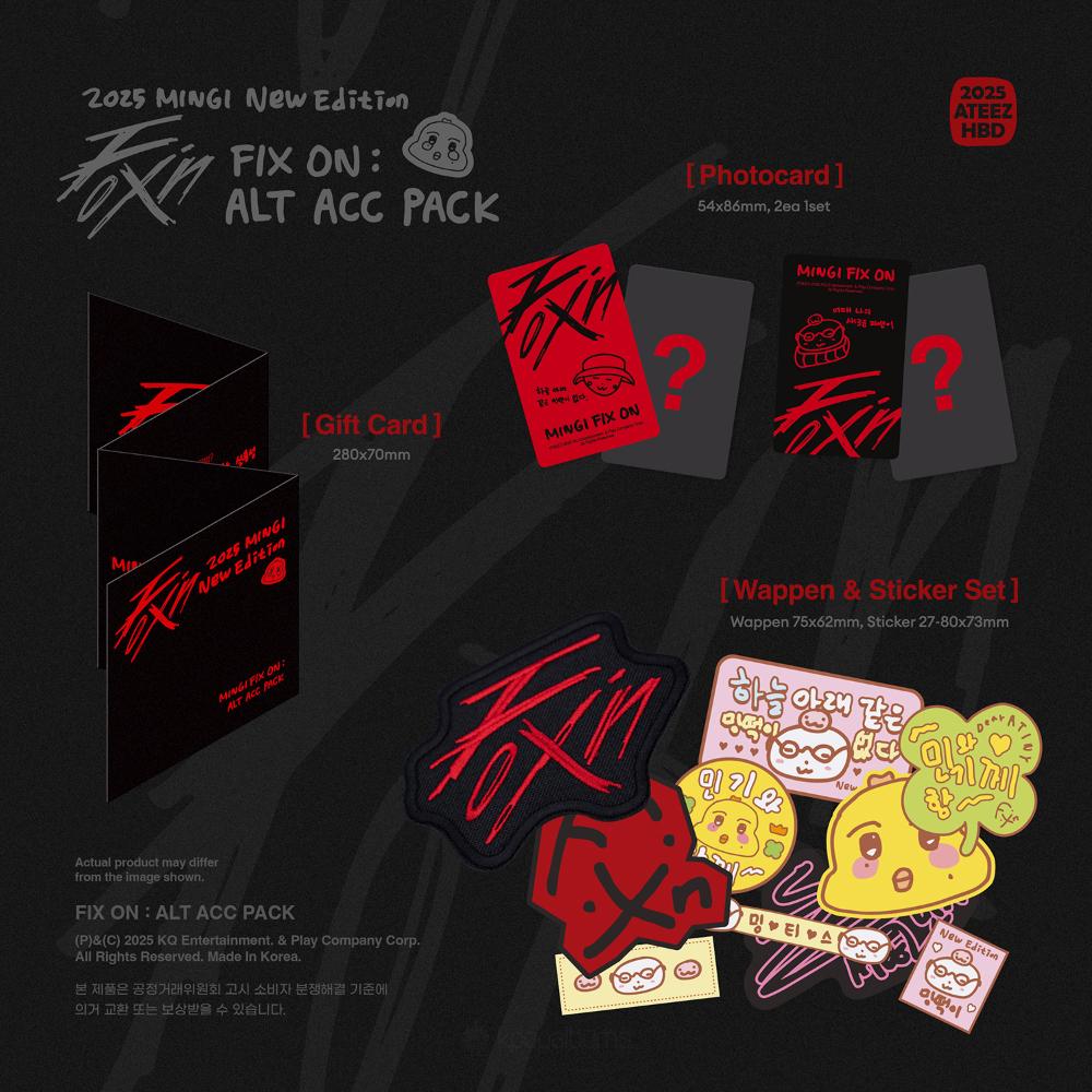 ATEEZ - [2025 HAPPY BIRTHDAY MD] MINGI FIX ON : ALT ACC PACK